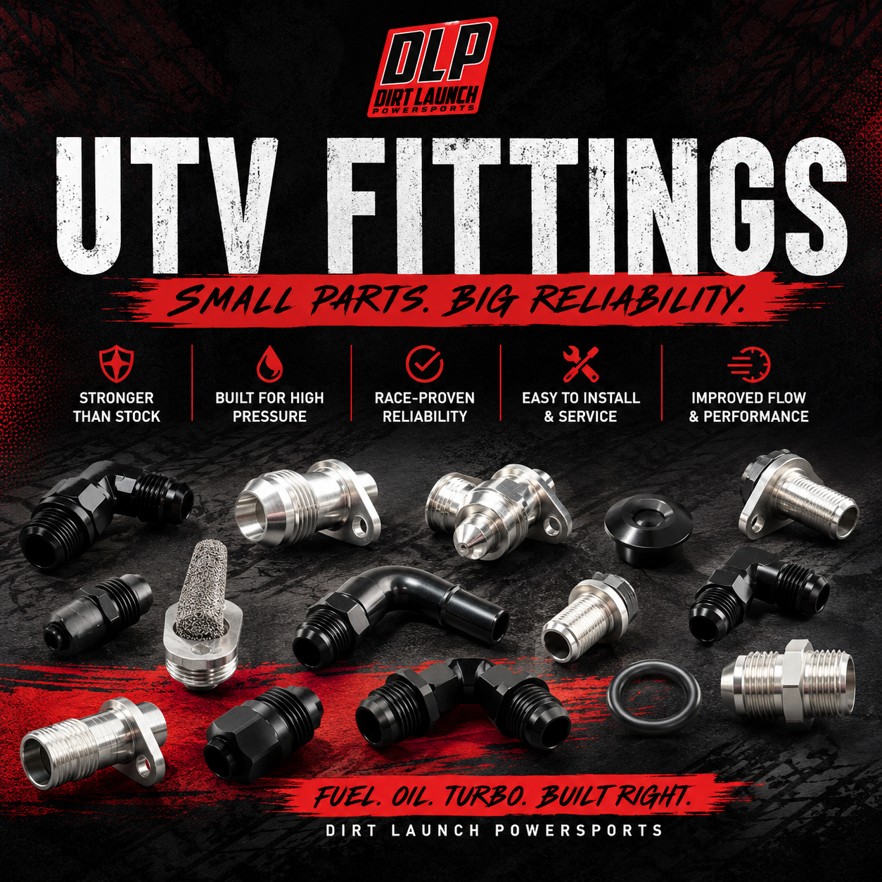 Stronger UTV Fuel & Oil Fittings